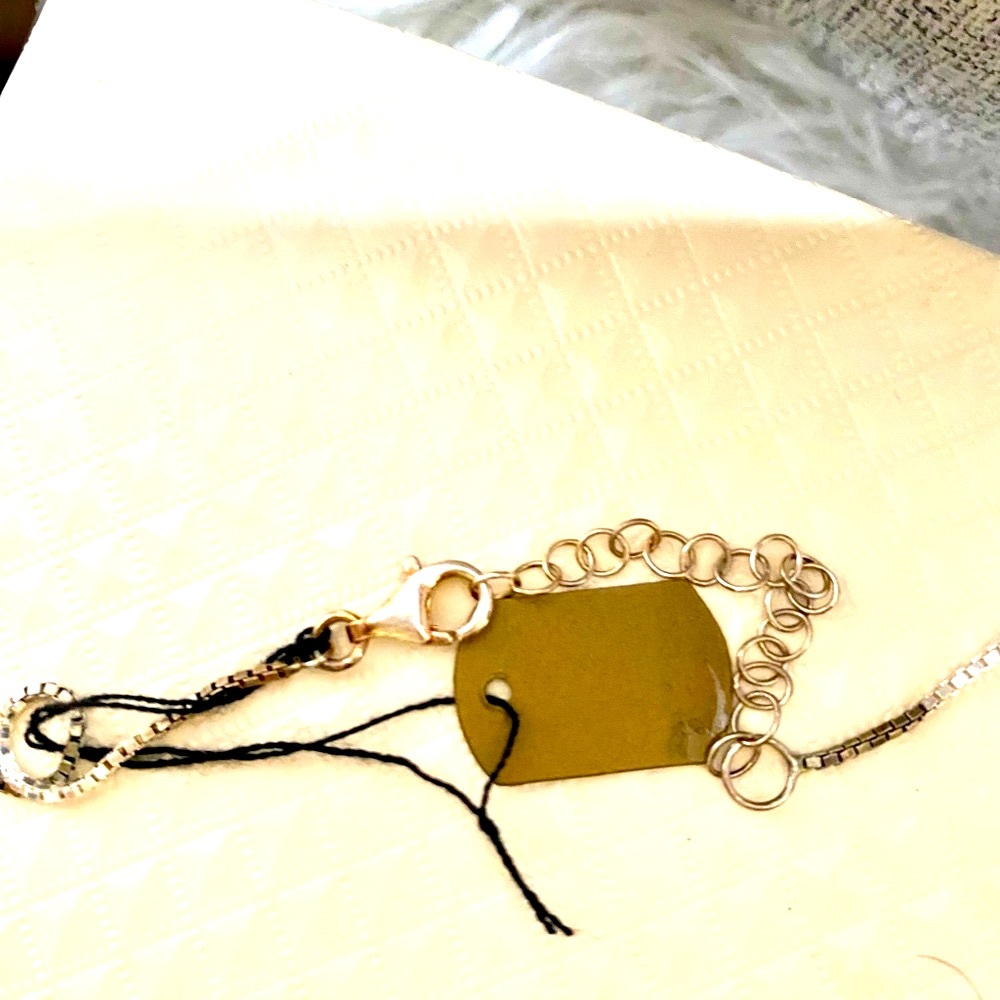 NEW Curved Burnished Bar Necklace, 925 Sterling Silver, By QVC’s Silver Style - Picture 5 of 9